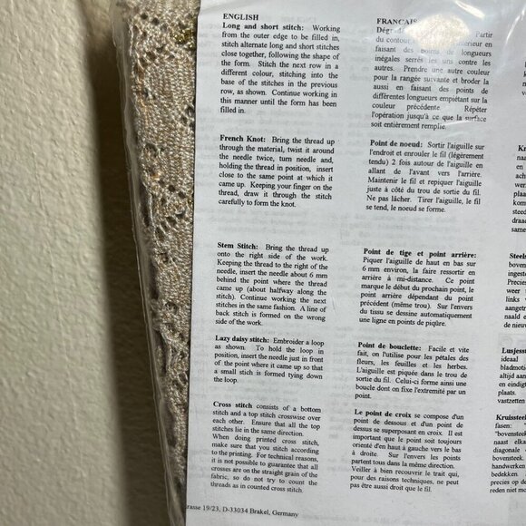 Vintage Rico Design Christmas Holiday Tablecloth Embroidery Kit - Picture 5 of 5